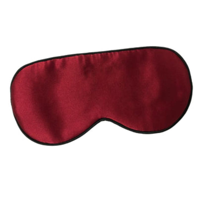100% silk sleep eye mask for women men burgundy