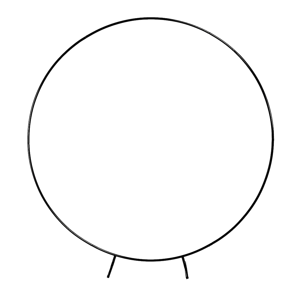2M Wedding Hoop Round Circle Arch Backdrop Flower Display Stand Frame Background Black