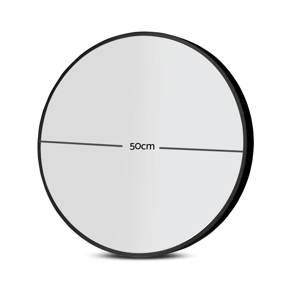 Embellir Round Wall 50cm Makeup Bathroom Mirror Frameless