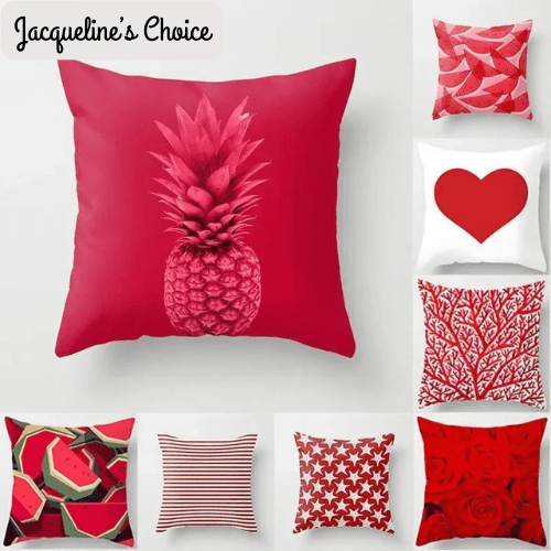 Red Series Throw Cushion Cover