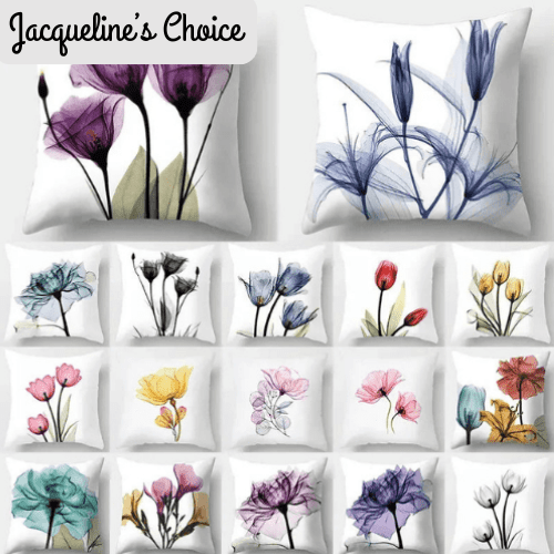 Watercolour Wildflowers Cushion Cover