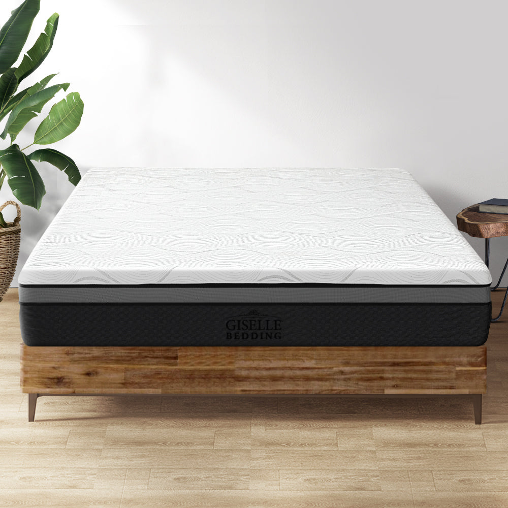 Giselle Bedding Memory Foam Mattress Bed Cool Gel Non Spring 25cm Queen Medium Firm