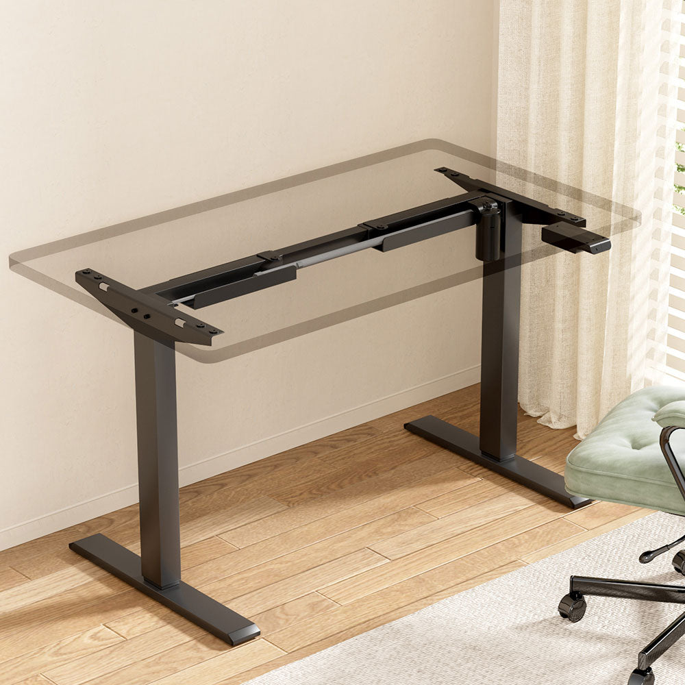 Artiss Standing Desk Frame Only Motorised Black