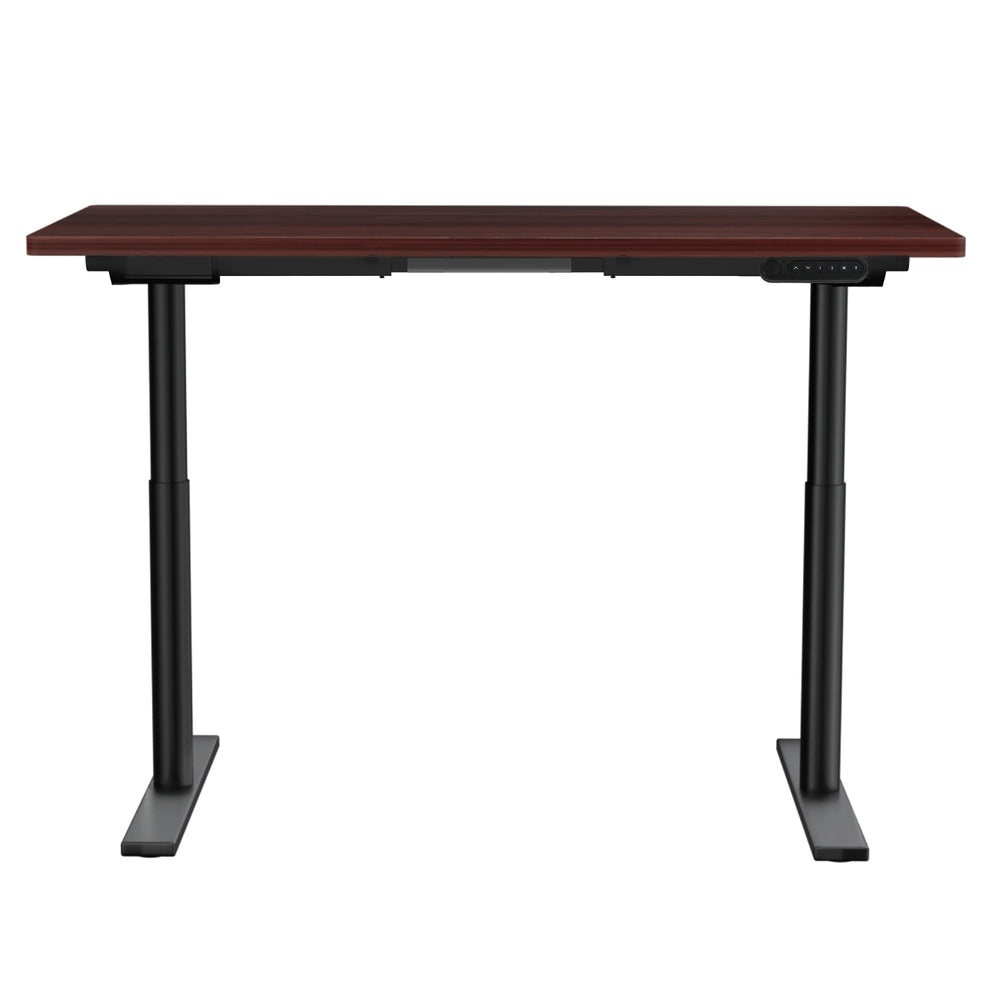 Artiss Electric Standing Desk Motorised Adjustable Sit Stand Desks Black Walnut