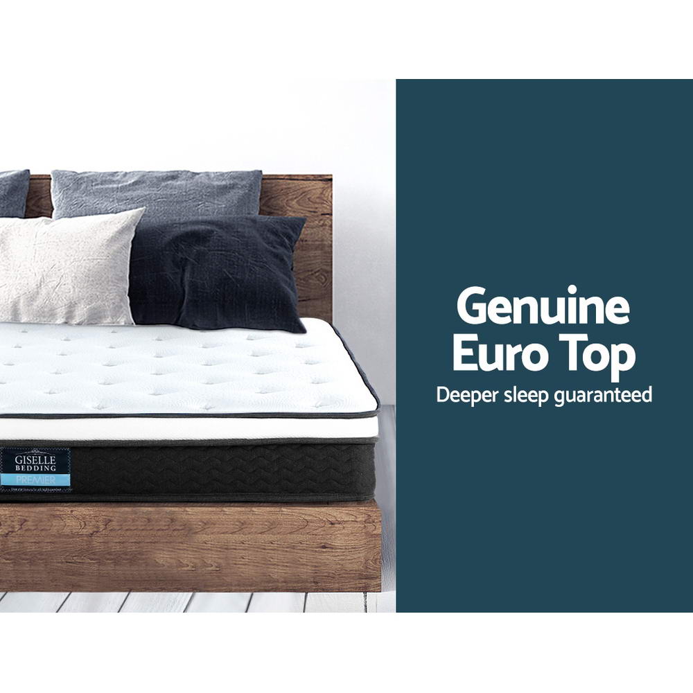 Giselle Bedding 21cm Mattress Euro Top King Medium Firm 6.0