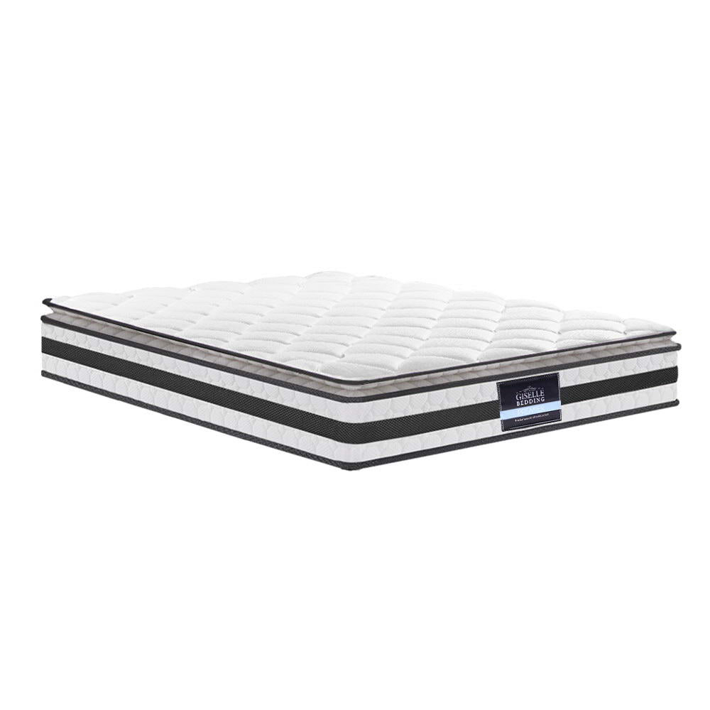 Giselle Bedding 21cm Mattress Pillow Top King Single Medium Firm 6.0