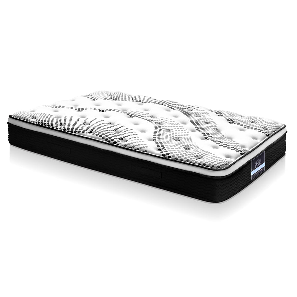 Giselle Bedding 32cm Mattress Euro Top King Single Medium Soft 5.0