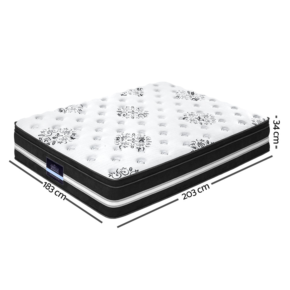Giselle Bedding 34cm Mattress Cool Gel Memory Foam King Medium Firm 6.0