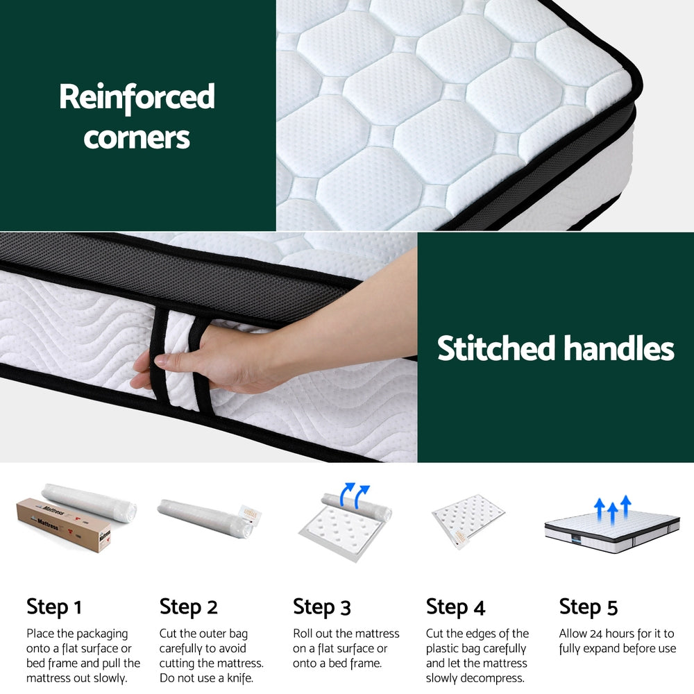 Giselle Mattress Cool Gel Foam 25cm King Medium Firm