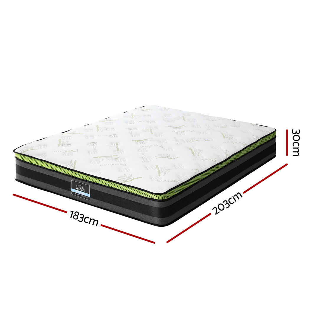 Giselle Mattress Cool Gel Foam 30cm King Medium Firm 6.5