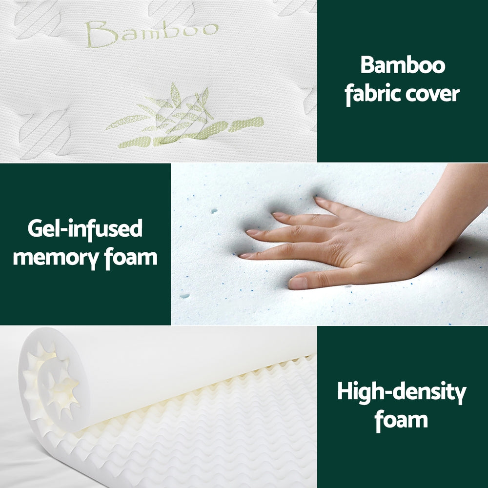 Giselle Mattress Cool Gel Foam 30cm King Medium Firm 6.5
