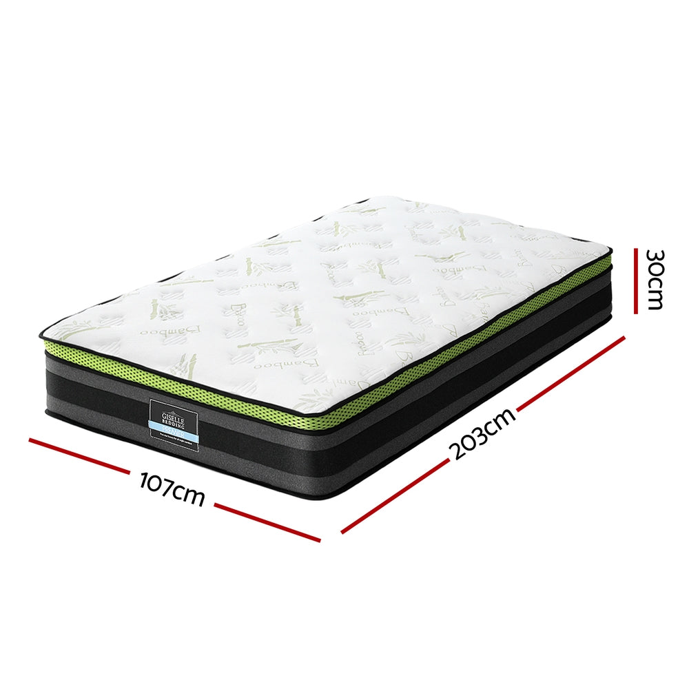 Giselle Mattress Cool Gel Foam 30cm King Single Medium Firm 6.5