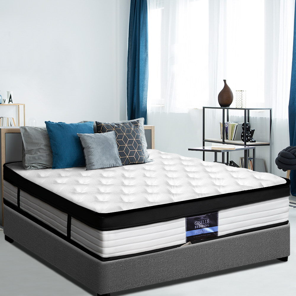 Giselle Bedding 31cm Mattress Euro Top King Medium Soft 5.0