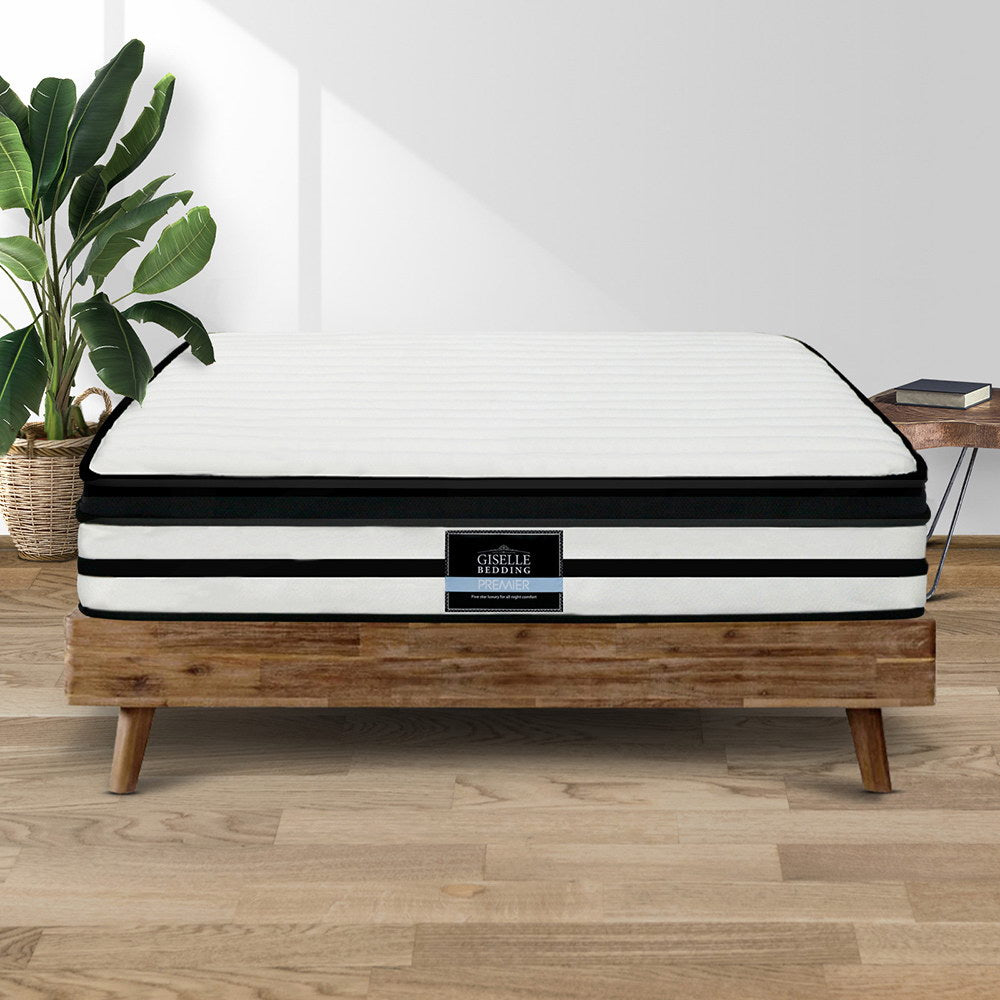 Giselle Bedding 27cm Mattress Euro Top King Medium Soft 5.0