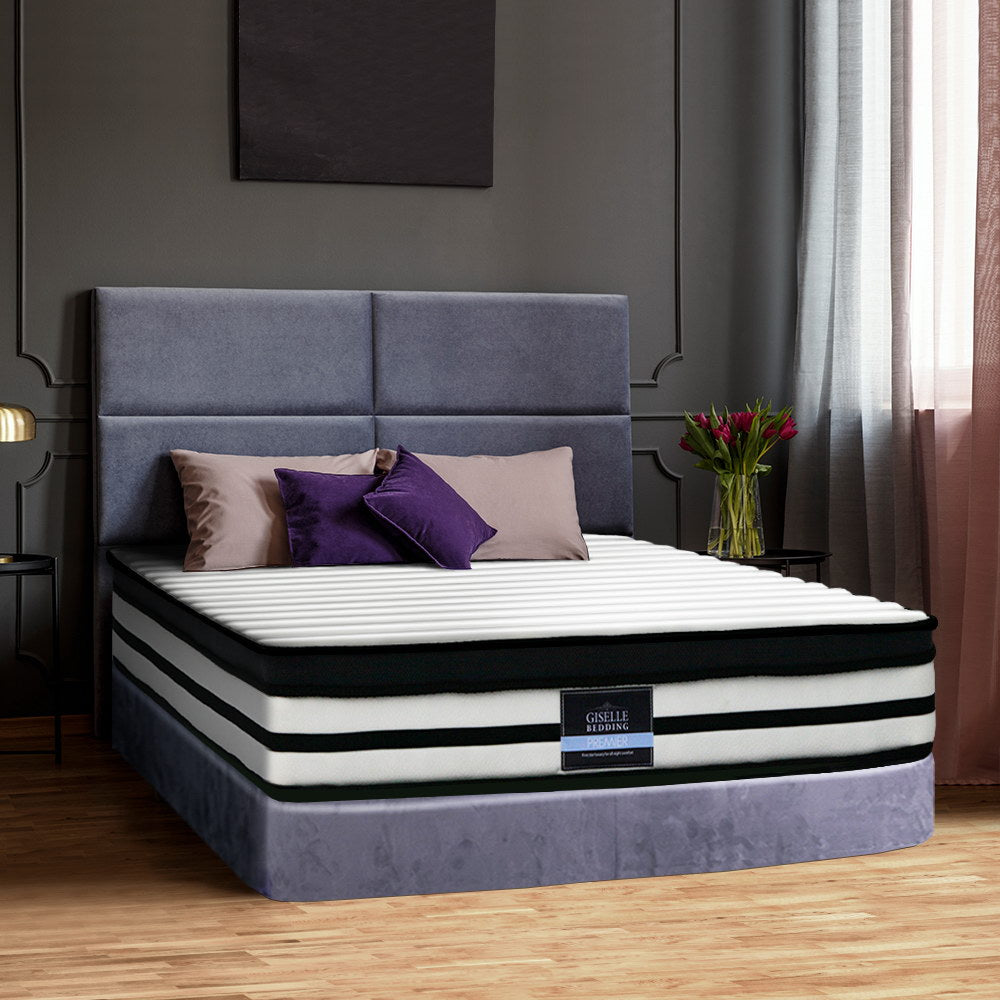 Giselle Bedding 27cm Mattress Euro Top King Medium Soft 5.0