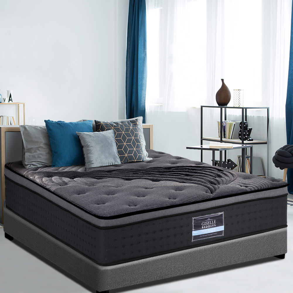 Giselle Bedding 34cm Mattress Bamboo Cover King Single Medium Firm 6.0