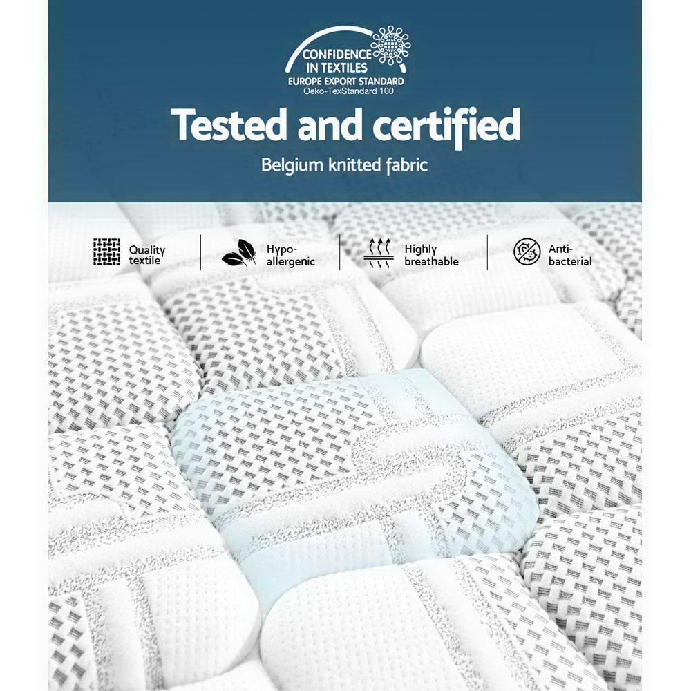 Giselle Bedding 36cm Mattress Cool Gel Memory Foam King Top 6.0 / Bottom 7.5 / Medium Firm