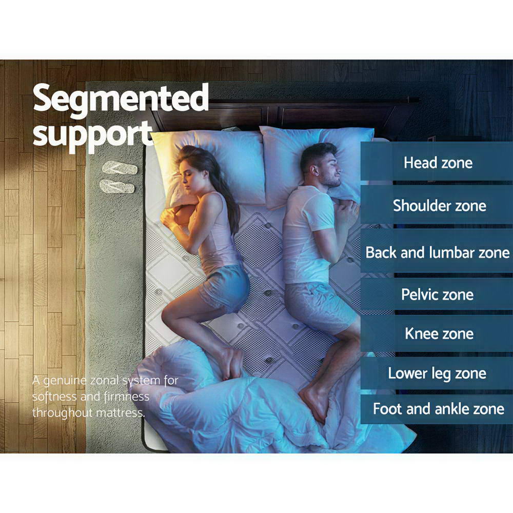Giselle Bedding 36cm Mattress Cool Gel Memory Foam King Top 6.0 / Bottom 7.5 / Medium Firm