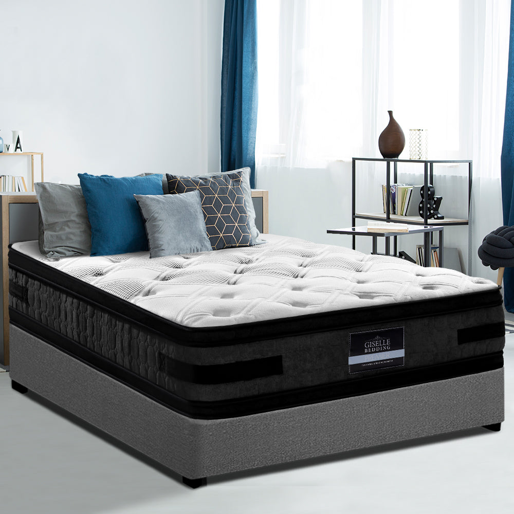 Giselle Bedding 36cm Mattress Cool Gel Memory Foam King Top 6.0 / Bottom 7.5 / Medium Firm