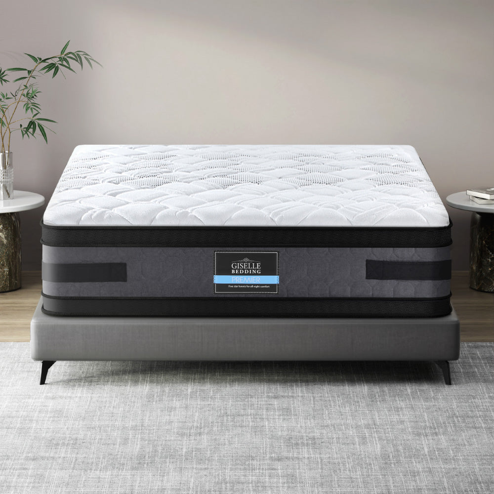 Giselle Bedding 36cm Mattress Cool Gel Memory Foam King Top 6.0 / Bottom 7.5 / Medium Firm