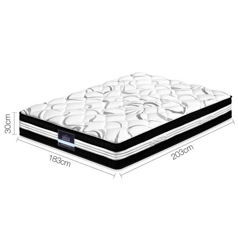 Giselle Bedding 30cm Mattress Medium Firm King 7.0