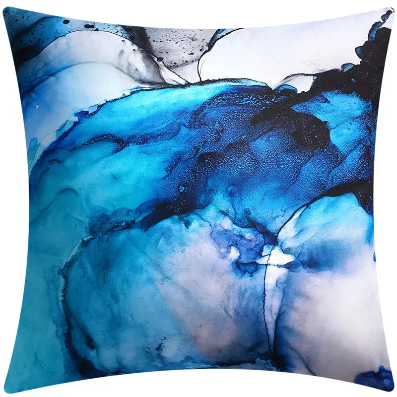 Yellow Grey Flower Cushion Covers