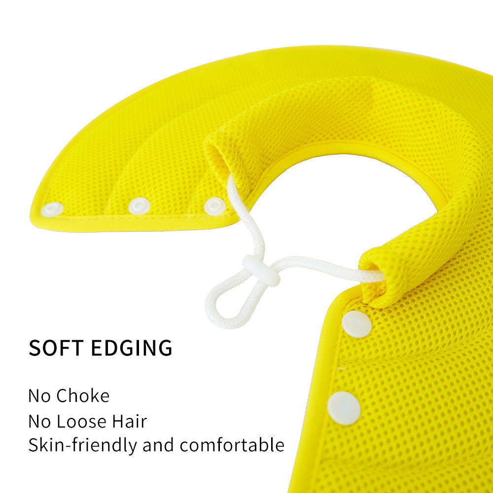 Pet Dog Cat Elizabethan Collar Adjustable Cone Mesh Recovery XL Yellow