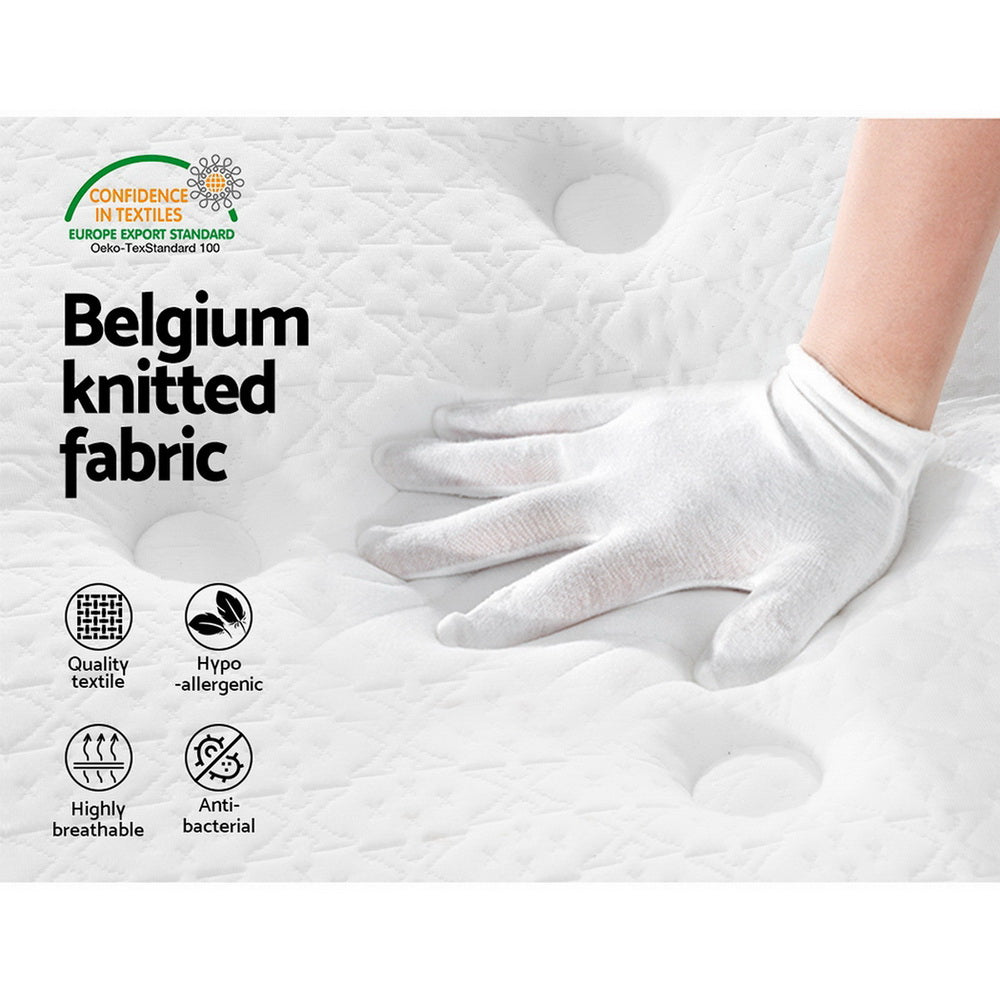 Giselle Bedding 21cm Mattress Euro Top King Medium Firm 6.0
