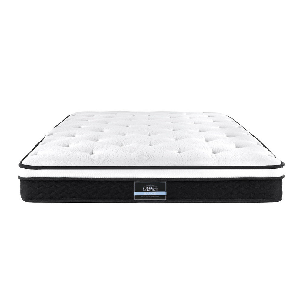 Giselle Bedding 21cm Mattress Euro Top King Single Medium Firm 6.0