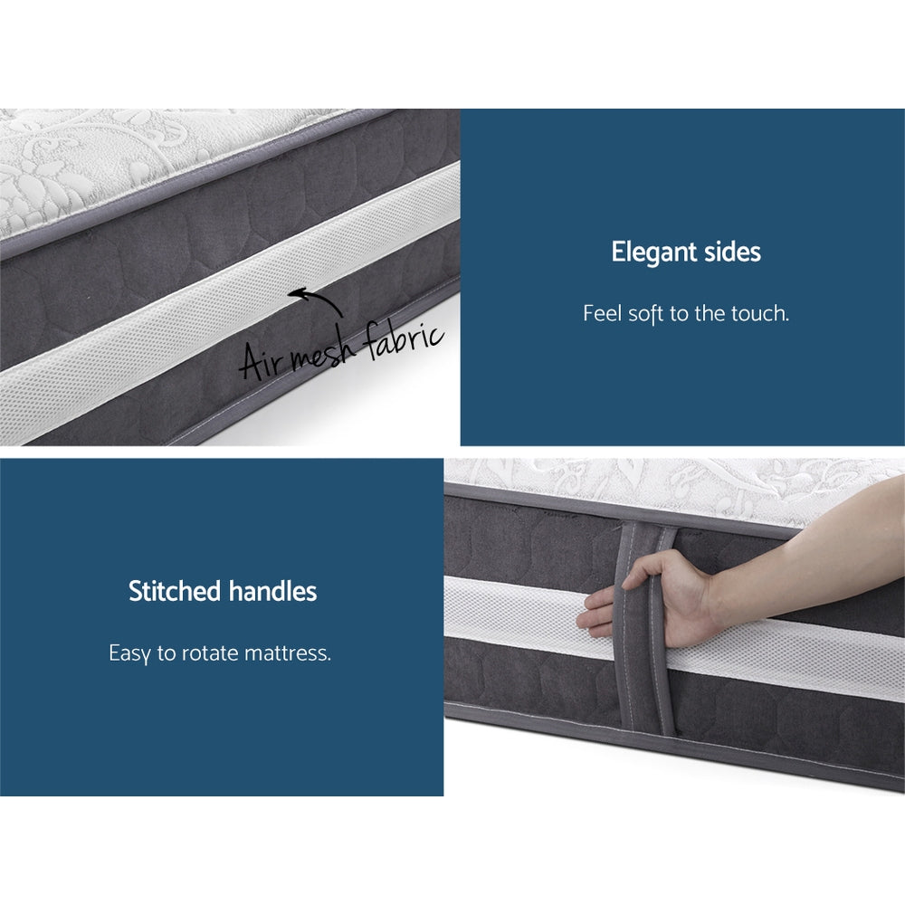 Giselle Bedding 30cm Mattress Pocket Spring King Medium Firm 6.5