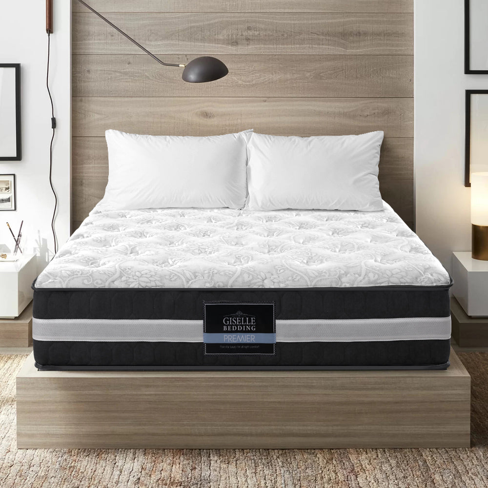 Giselle Bedding 30cm Mattress Pocket Spring King Medium Firm 6.5