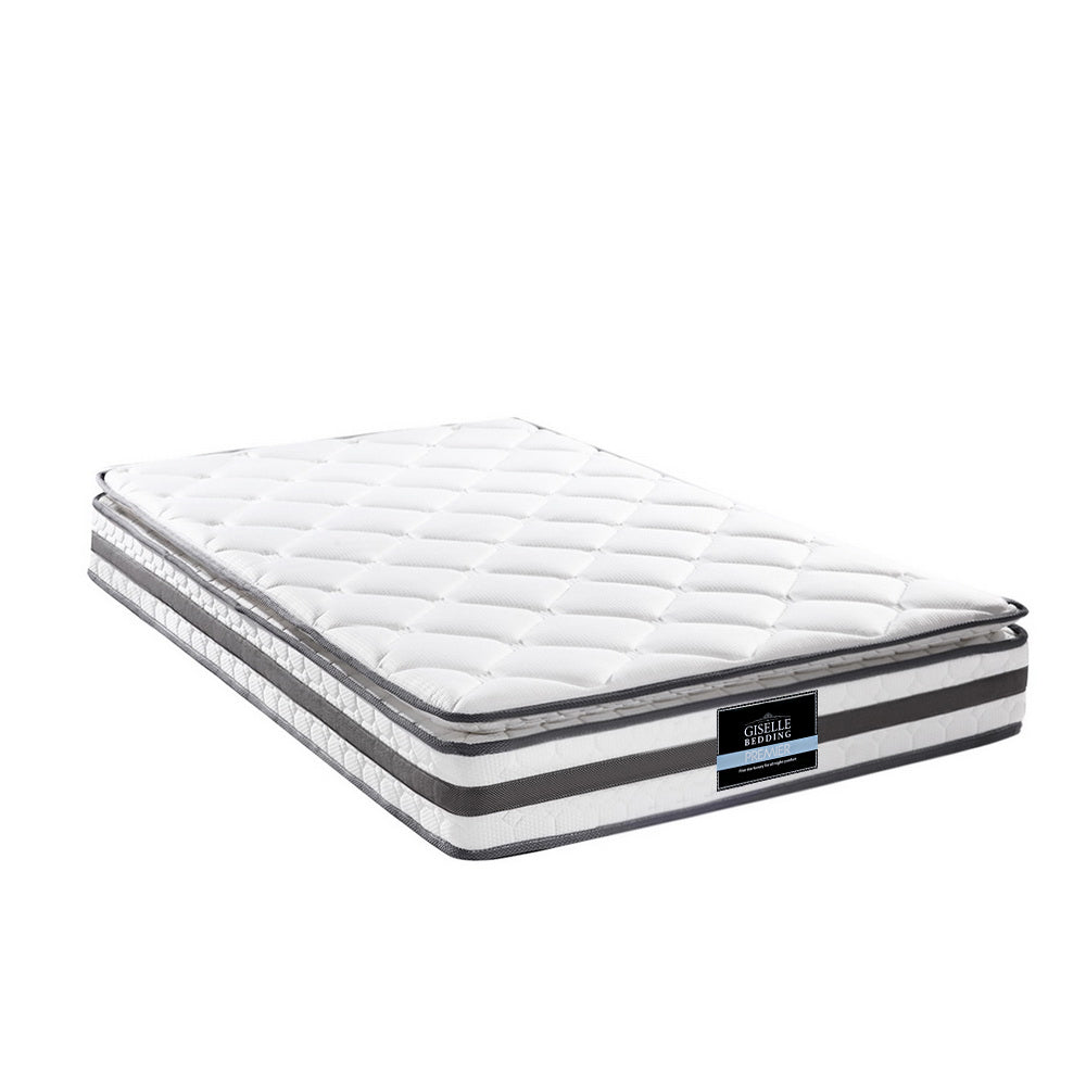 Giselle Bedding 21cm Mattress Pillow Top King Single Medium Firm 6.0