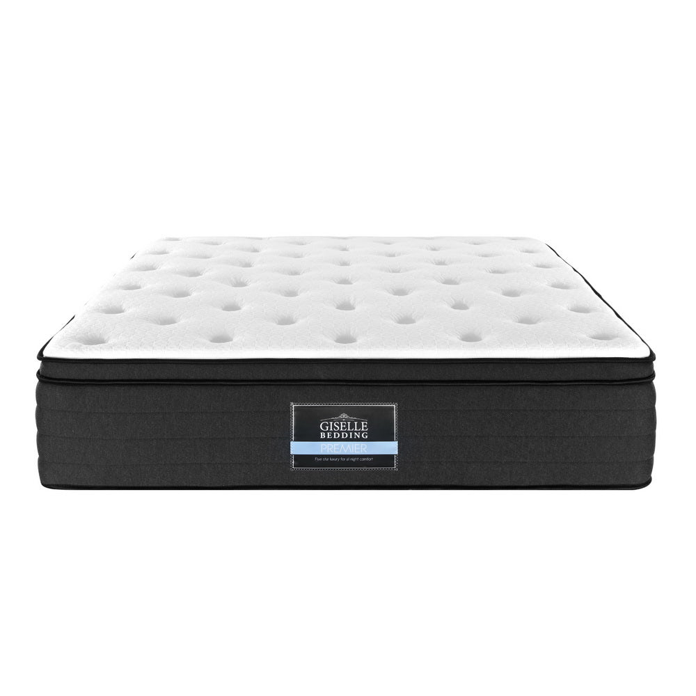 Giselle Bedding 34cm Mattress Euro Top King Medium Firm 6.5