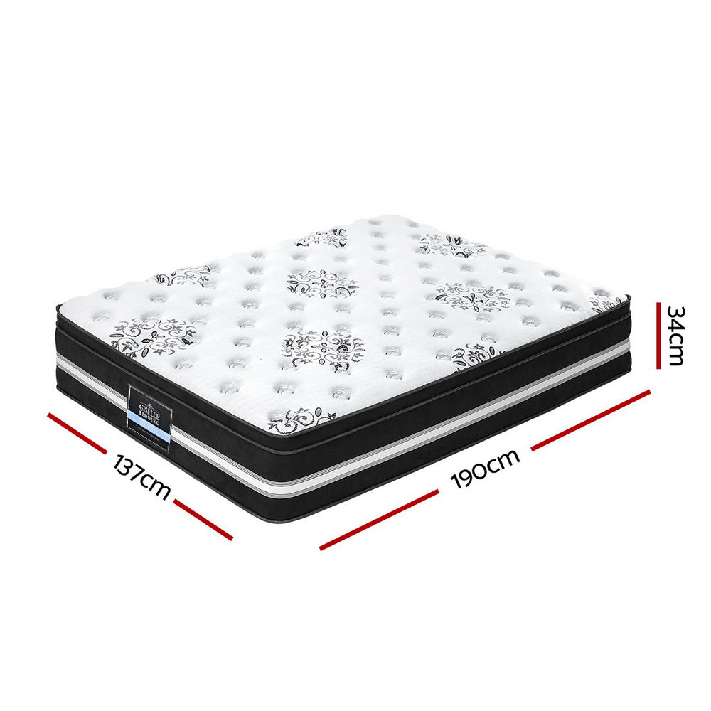 Giselle Bedding 34cm Mattress Cool Gel Memory Foam Double Medium Firm 6.0