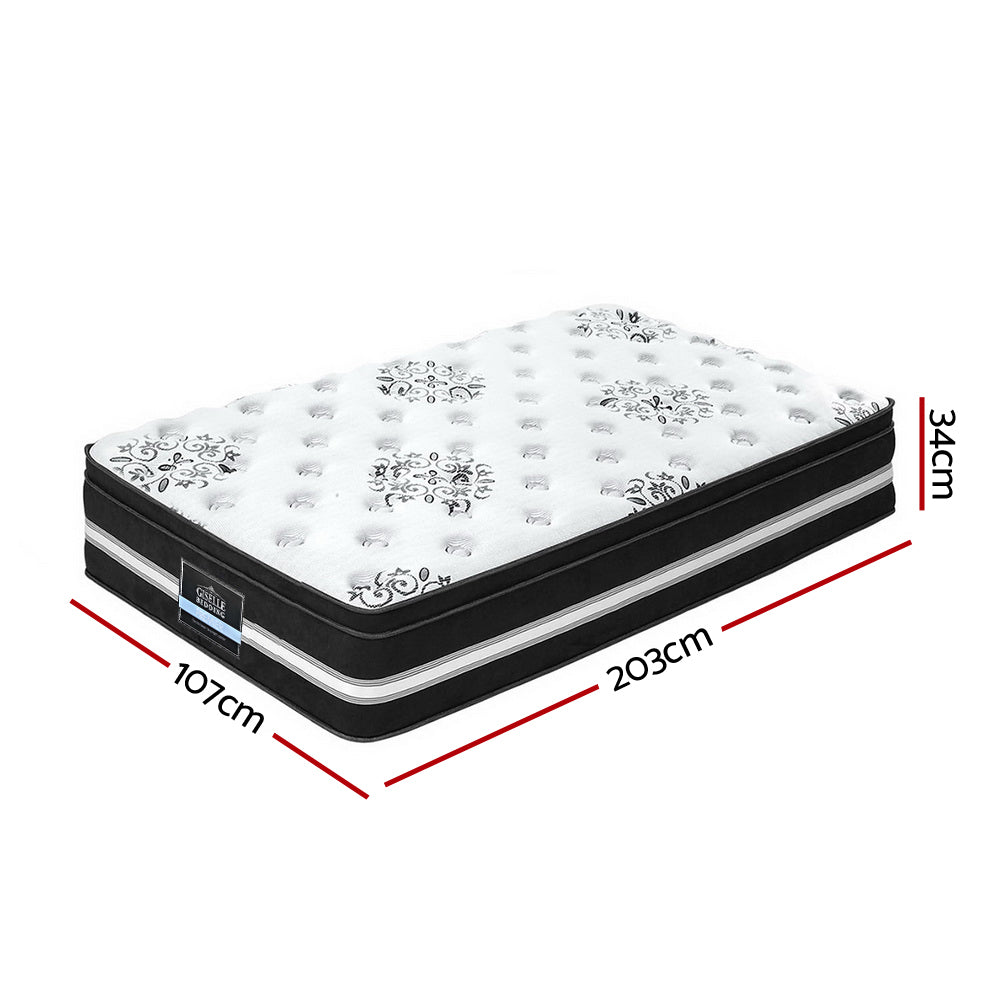 Giselle Bedding 34cm Mattress Cool Gel Memory Foam King Single Medium Firm 6.0
