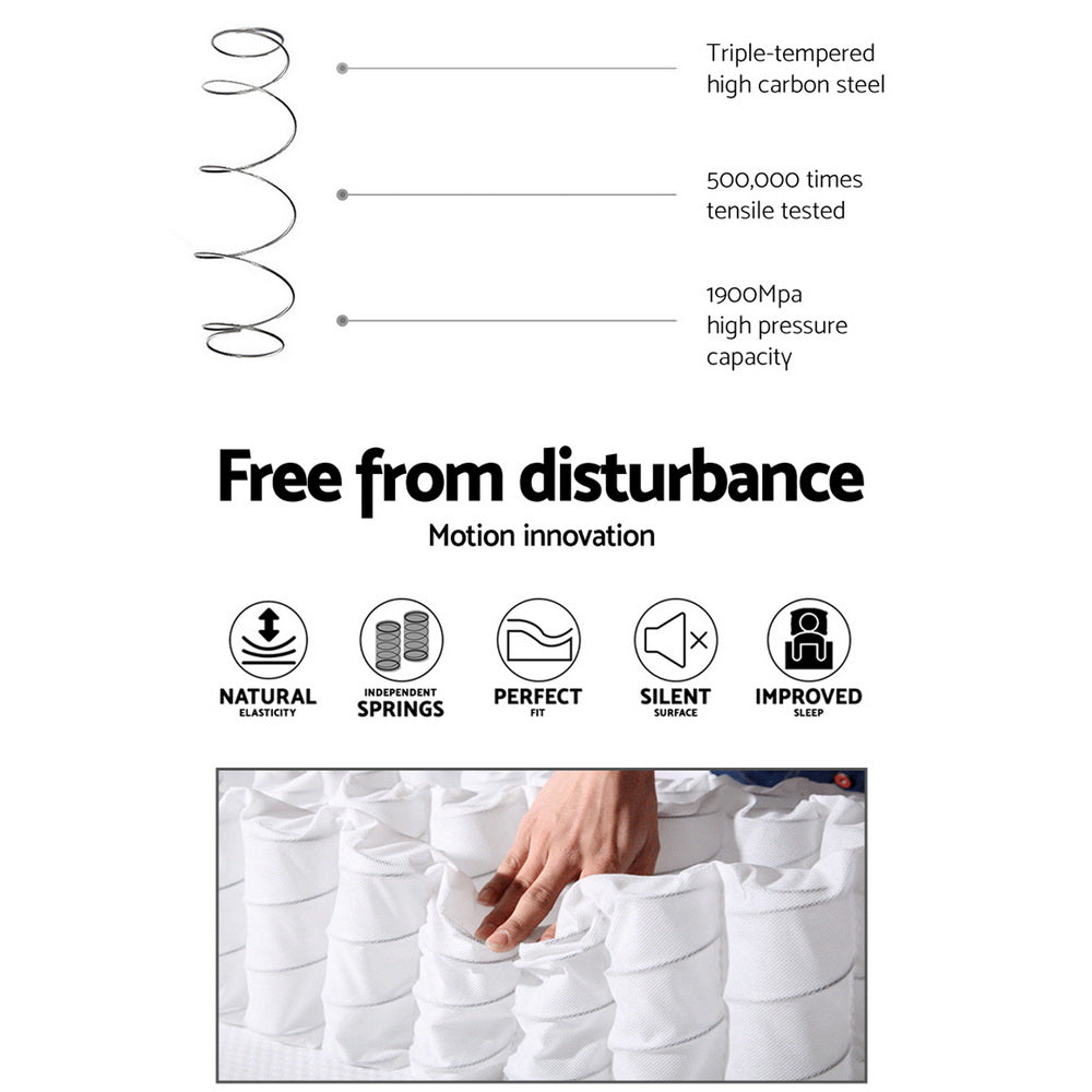 Giselle Bedding 34cm Mattress Cool Gel Memory Foam 7 Zone King Medium Firm 6.5