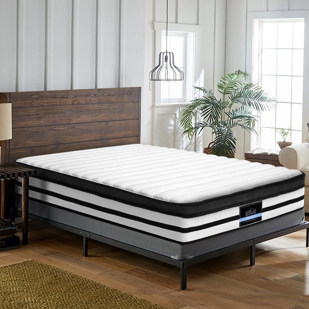 Giselle Bedding 27cm Mattress Euro Top King Medium Soft 5.0