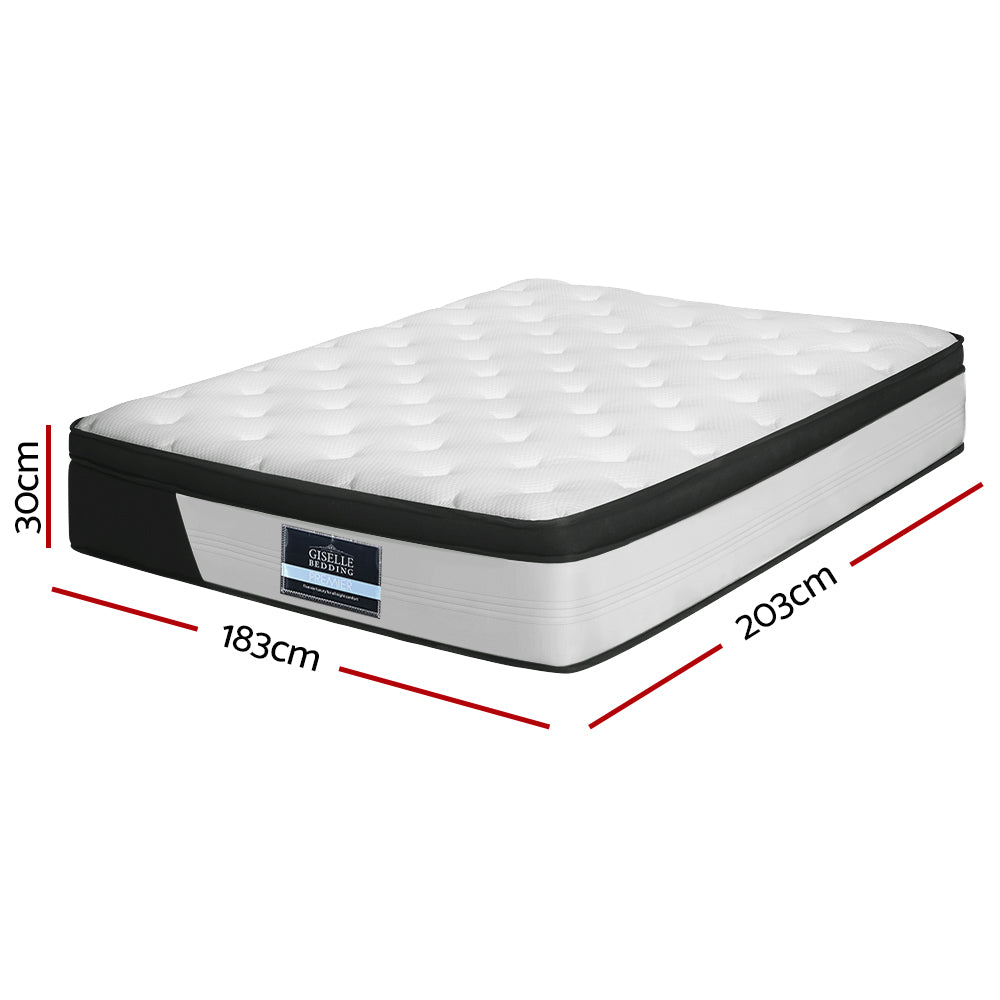 Giselle Bedding 30cm Mattress Euro Top King Giselle Bedding 30cm Mattress Medium Firm King 6.5