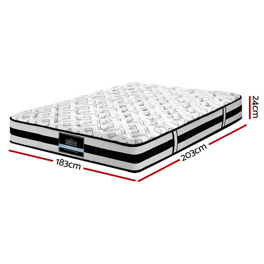 Giselle Bedding 24cm Mattress Super Firm 9.0 King