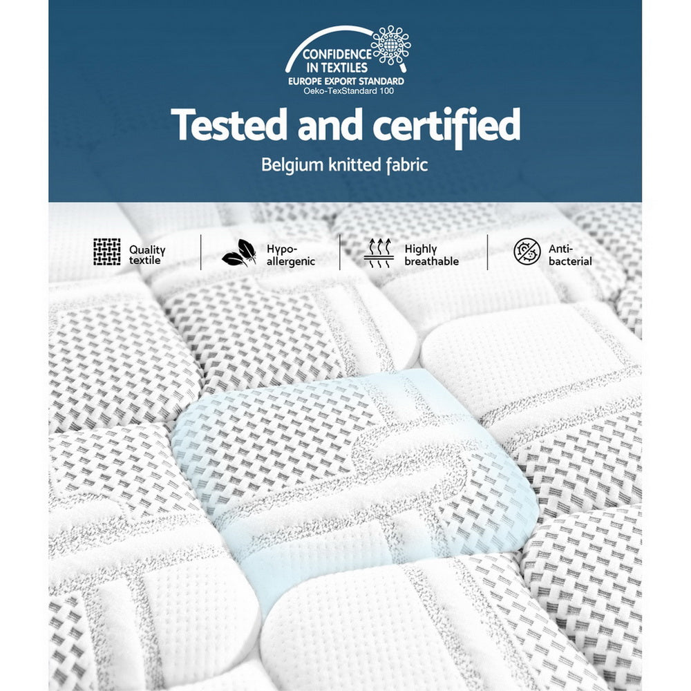 Giselle Bedding 36cm Mattress Cool Gel Memory Foam King Top 6.0 / Bottom 7.5 / Medium Firm