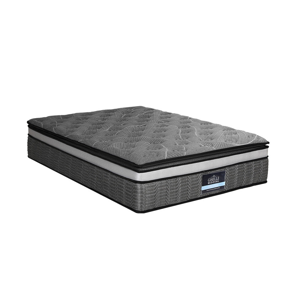 Giselle Bedding 34cm Mattress Double Layer Pocket Spring King Medium Firm 6.5
