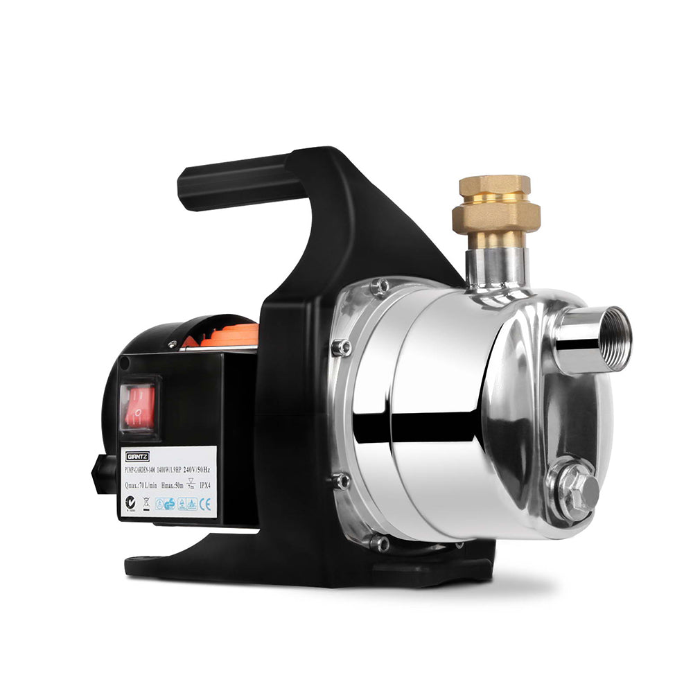 Giantz Garden Water Pump 1500W High Pressure Tank Rain Farm Irrigation Black